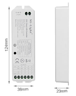 5in1 LED ohjain RGB CCT - Smart LED 5 in 1 ohjain LED-nauhoille, mitat 124mm x 38mm x 23mm