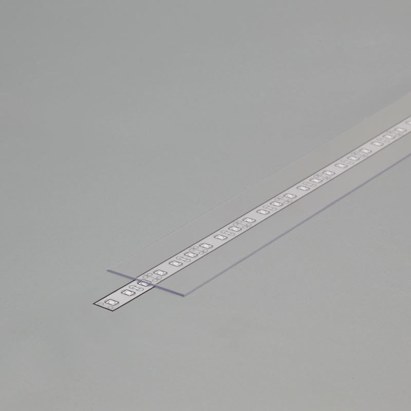 MONI30 LED diffuusori liu'utettava kansi läpinäkyvä, 2m pituinen, sopii kaikkiin MONI30 profiileihin.