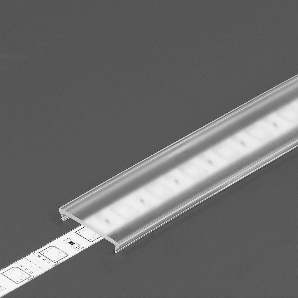 Diffuusori C6 LED-profiiliin, 2m pituinen läpinäkyvä kansi profiilin suojaksi.
