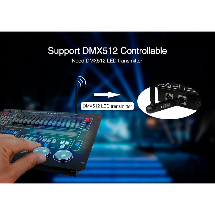 DMX512 ohjauspaneeli älylamppua varten, tarvitaan DMX512 LED-lähetin.