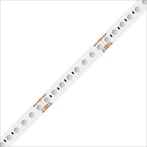 18W/m 24V LED-nauha 5m, CCT värilämpötilasäädettävä 2700-6500K NANO IP65, tuotekuva