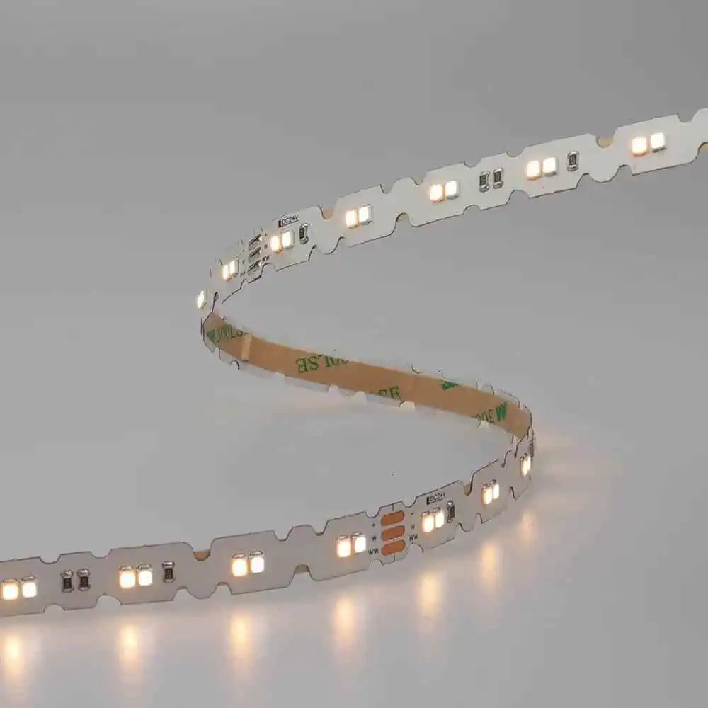 CCT värilämpötilasäädettävä LED-nauha, 16W/m 24V, taipuisa S-type valonauha sisäkäyttöön.