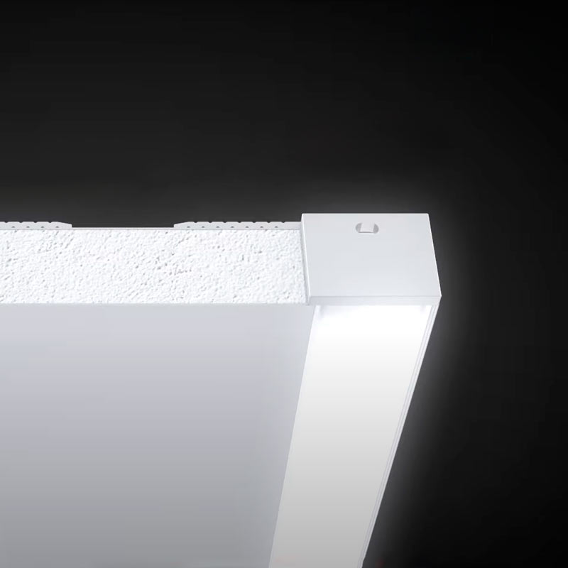 SIIPI14-SIDE LED-profiili 2m, sivusta kiinnitettävä, valkoisen valon kanssa.