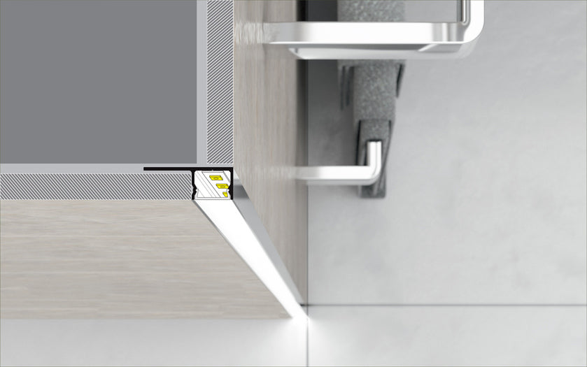 LAATTA-UPPO12 180° LED-valolista, lähikuva