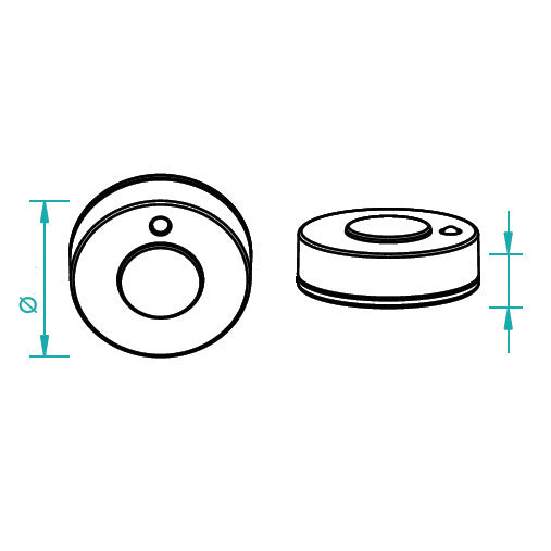 RF WiFi langaton nappihimmennin LED-nauhoille, pienikokoinen ja magneetilla kiinnitettävä.