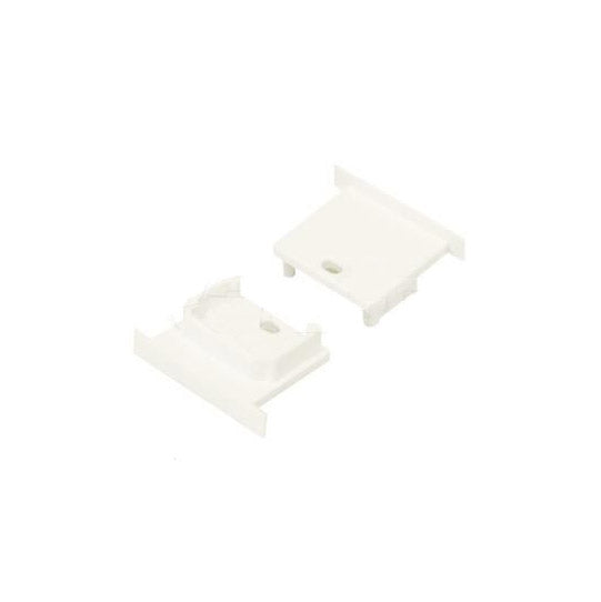 MINI-UPPO10 päätypalat 2kpl valkoiset, kestävästä muovista valmistetut LED-profiilin päätypalat.