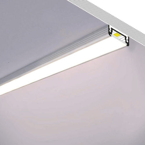 PINTA14 LED-profiili 2m, alumiinilista LED-nauhalle, 14mm LED-nauhalle, matala design keittiöön.