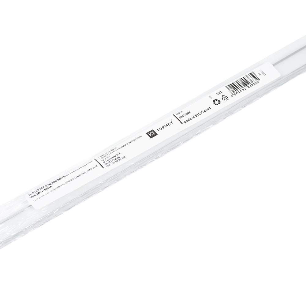 SUORA12 LED-profiilisetti anodisoitu, 2m, alumiiniprofiili, pinta-asennettava, helppo asentaa.