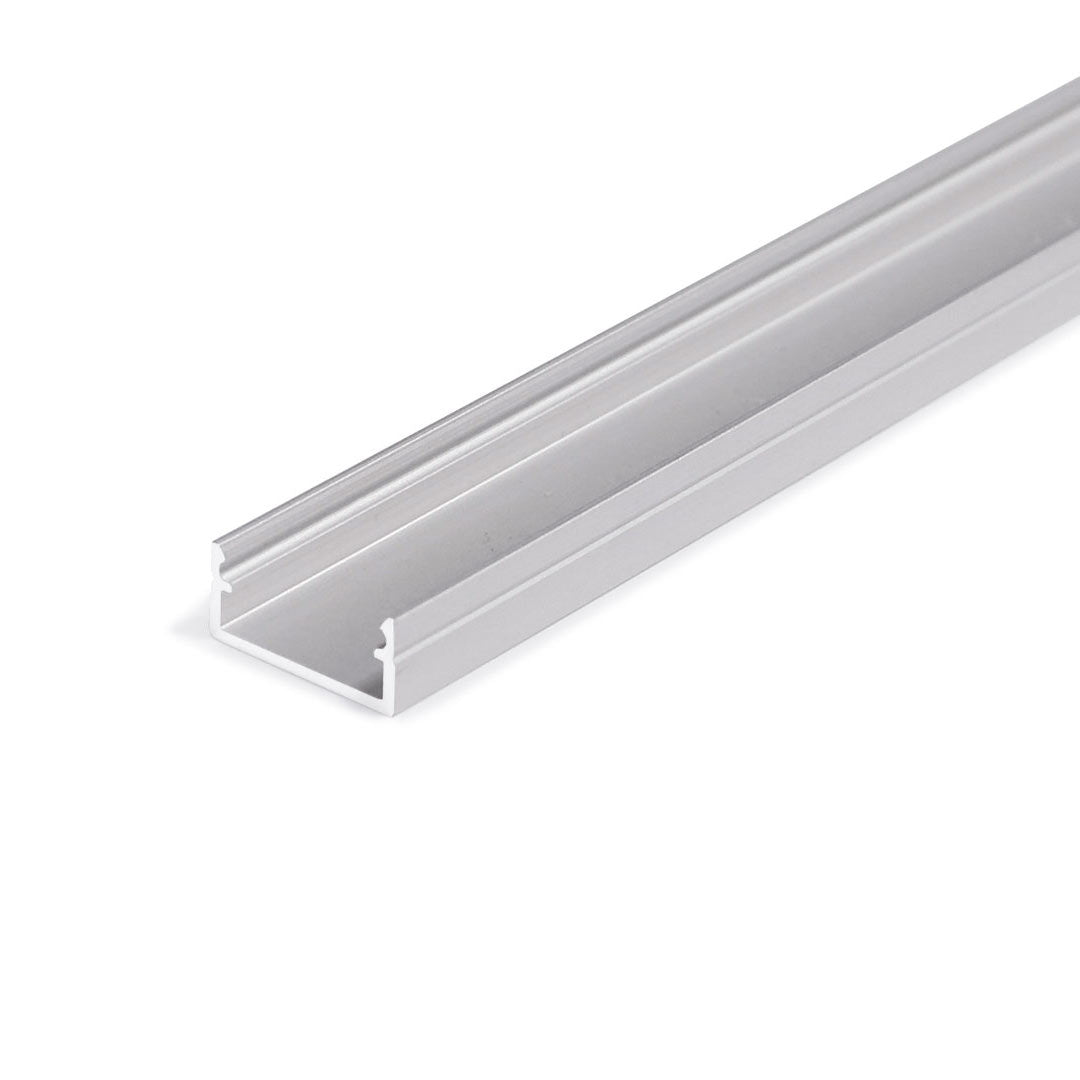 pinta-asennettava LED-profiili 2m alumiini, mitat 14,4mm x 6,6mm, monikäyttöinen valaistukseen