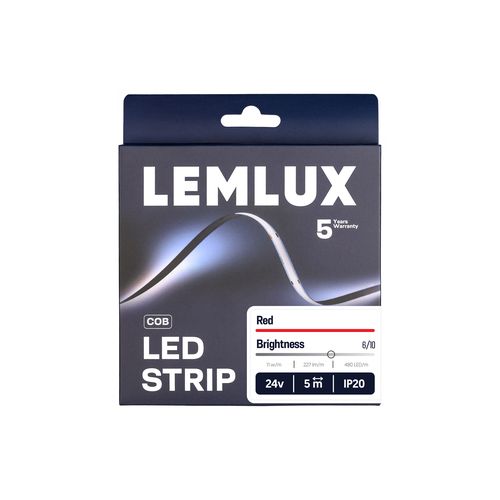 Värillinen COB LED-nauha punainen, LEMLUX