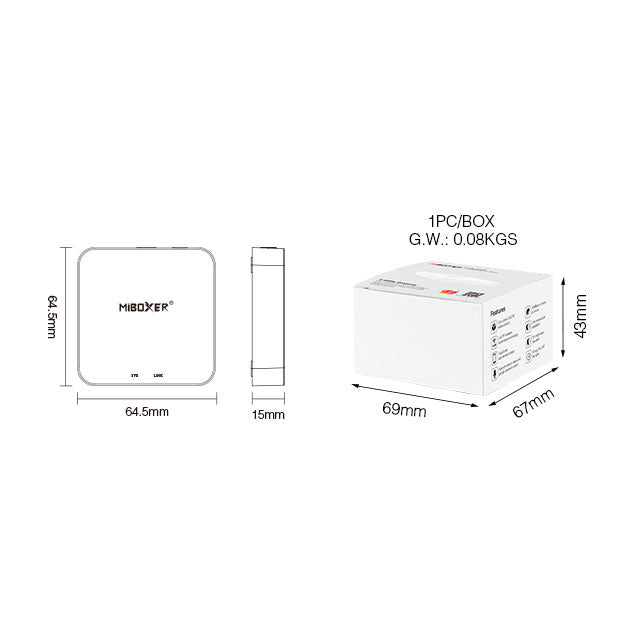 MiBoxer WL-Box2, käyttökuva