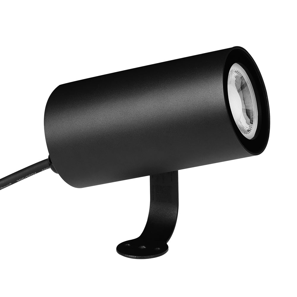 Zigbee RGB CCT LED-puutarhavalaisin musta muotoilu tehokkaalla valoteholla.