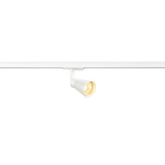 AVO LED-valaisin 1-vaihekiskoon valkoinen valaisin kiskojärjestelmässä, jossa GU10 kanta ja 90° kääntömahdollisuus.