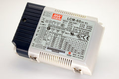 Dali-himmennettävä vakiovirtateholähde 60W, LCM-60, tulo 200-240V, 60W, sisäänrakennettu DALI-liitäntä.