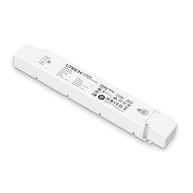 75W 24V LED-muuntaja, LTECH, push DIM, TRIAC-himmennettävä, ylijännitesuoja, oikosulkusuoja