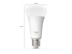Philips Hue E27 älylamppu – White Ambiance A67, 1600 lm, mitat ja design, tehokas älyvalaistus.
