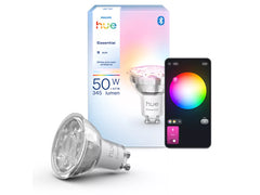 Philips Essential GU10 älykäs kohdelamppu, 345 lm, 4,7 W, mukana ohjauspaneeli.