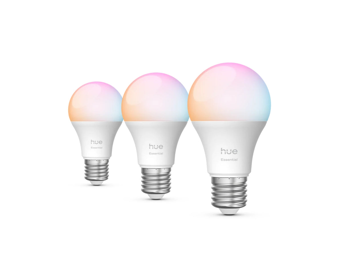 Philips Hue E27 älylamppu – White and Color Ambiance, 806 lm, 3 kpl, älykäs valaistusratkaisu kotiin.