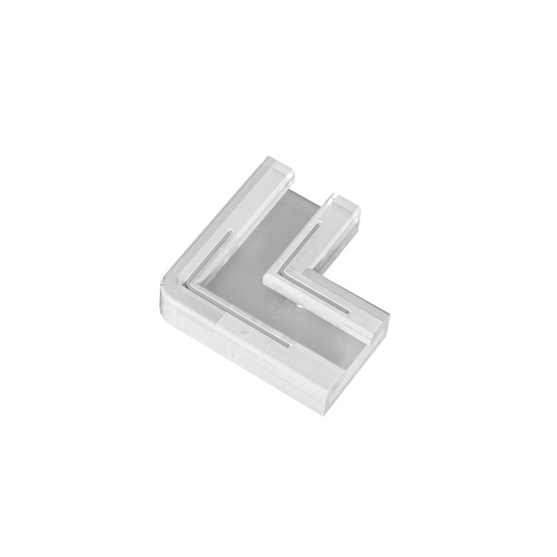 COB LED-nauhan kulmaliitin, läpinäkyvä pikaliitin 8mm leveille LED-nauhoille, saumaton liitos.