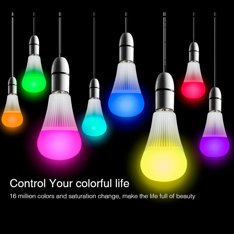 Älylamppu RGB+CCT E27 9W eri väreissä, valaistusratkaisu 16 miljoonalla värillä ja himmennystoiminnolla.