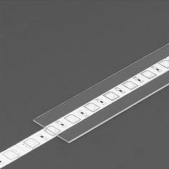 Diffuusori A6 LED-profiili, liu'utettava suora kansi, läpinäkyvä muovinauha 2m