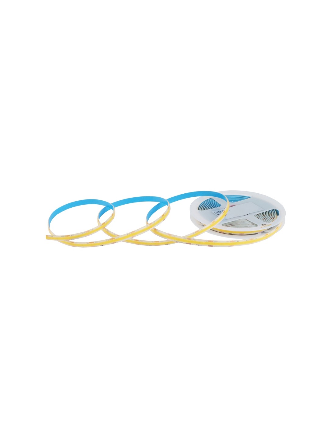 Kosteussuojattu COB LED-nauha 12V, 5m, tehokas valaistus, IP65, 990lm, CRI>90, ideaali kylpyhuoneisiin ja ulkoterasseille.