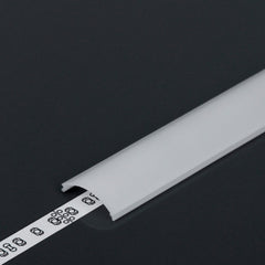 Kaareva kansi LED-profiileihin, diffuusori D1, 2m pituus, opaali väri, suojaa LED-nauhaa pölyltä ja iskuilta.