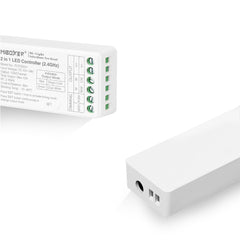 2 in 1 DIM CCT LED-vastaanotin, LED-ohjain, valonhimmentäjä, 12-24V, Easy RF 2.4G, MIBOXER