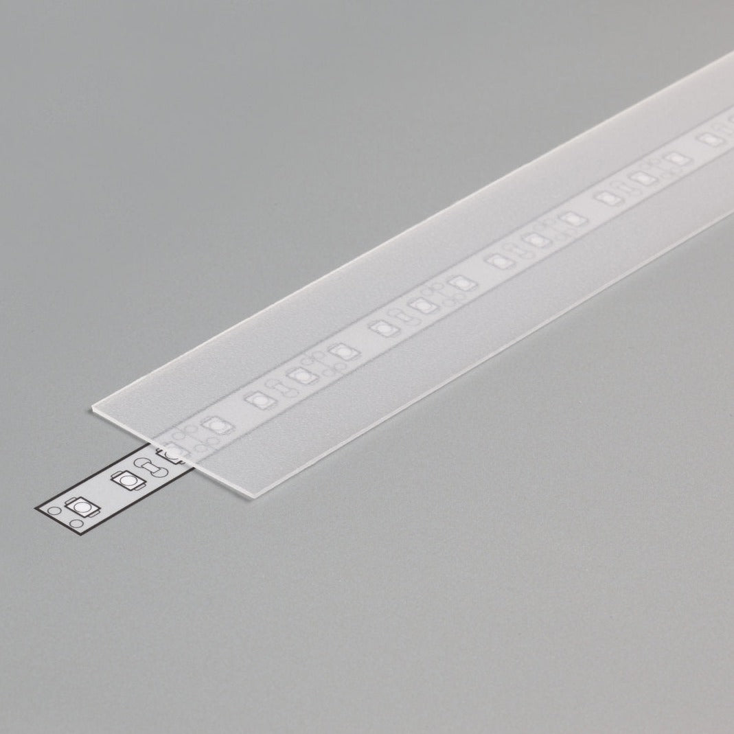 led-diffuusori-2m-kansi, läpinäkyvä muovikansi LED-profiiliin, liu'utettava malli