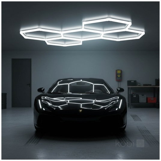 LED HEXLINE 208x300cm hexagon-kattovalaisin