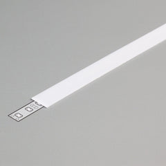Diffuusori J, 2m liu'utettava kansi LED-profiilin diffuusori, valkoinen muovinauha LED-profiliin.