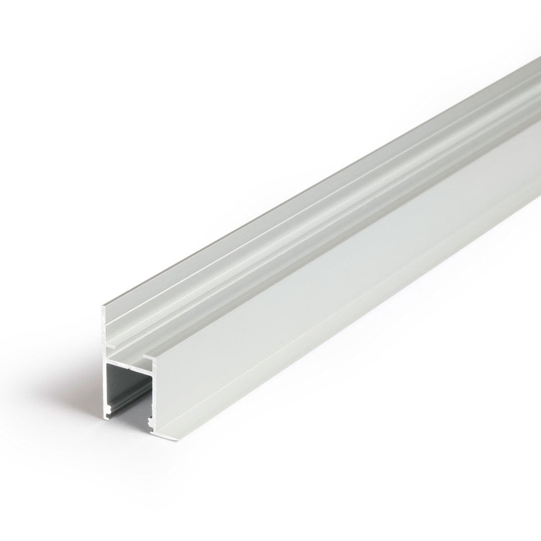 KEHYS14 LED-profiili valaistukseen 2m, alumiininen rakenne, helppo asennus katto- ja seinäviimeistelyyn.