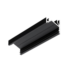 KULMA12 LED-profiili 2m musta alumiinilista kulmassa, asennettavissa LED-nauhalla, suunnattavissa 30° tai 60°.