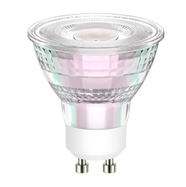 KASVIVALO 6W AIRAM LED PAR16 4000K 400lm GU10 36D with glass cover design.