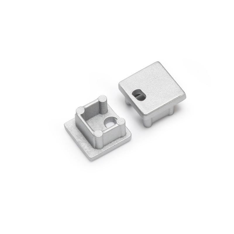 MINI10 LED-profiilin päätypalat, kaksi metallista päätypalaa, jotka viimeistelevät LED-profiilin asennuksen.