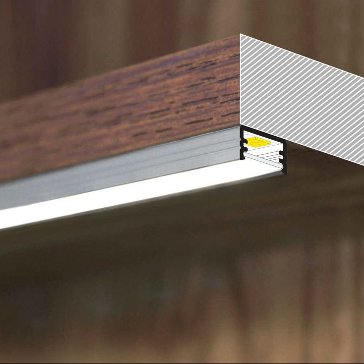 MINI8 LED-profiili 2m alumiiniprofiili, pinta-asennettava, LED-nauhalle, erittäin monikäyttöinen, siro muotoilu