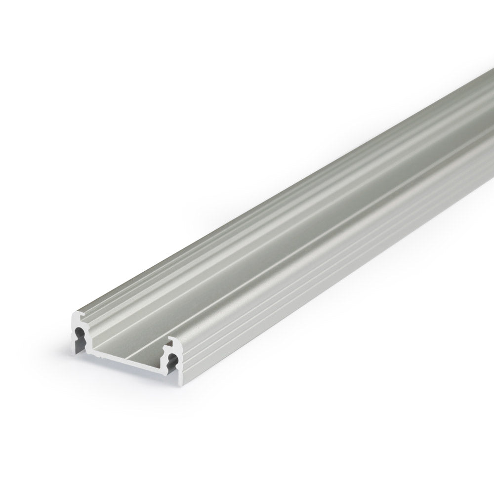 PINTA14 LED-profiili 14mm LED-nauhalle, alumiininen 2m pitkä lista, matala 9mm korkea