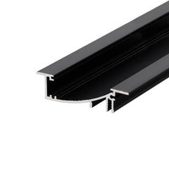 TASO8 LED-profiili anodisoitu musta