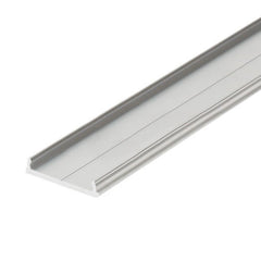 PERUS16 alumiinilista LED nauhalle 2m, leveä ja edullinen pinta-asennukseen, mitat 20,5 mm x 3,8 mm