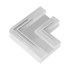 10mm CCT LED-nauhan kulmaliitin, joka mahdollistaa 90 asteen kulman yhdistämisen LED-nauhoihin.