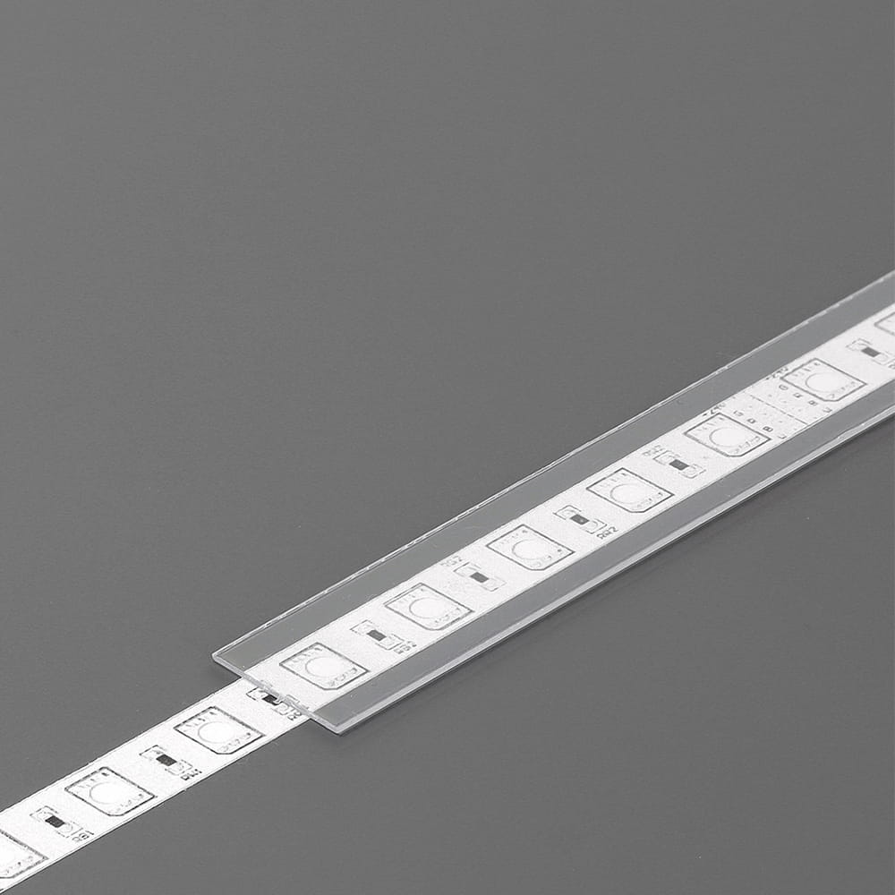 liu'utettava A1 diffuusori LED-profiilille, läpinäkyvä kansi sisään liu'utettavaksi.