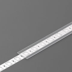 liu'utettava A1 diffuusori LED-profiilille, läpinäkyvä kansi sisään liu'utettavaksi.