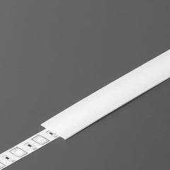liu'utettava A1 diffuusori LED-profiilille, muovinen kansi LED-nauhan suojaksi.