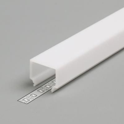 Diffuusori E7 LED-profiili, valkoinen kansi LED-valonauhalle, 2 metrin pituus.