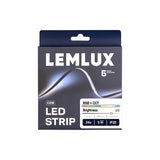 LEMLUX COB RGB+CCT LED-nauha 21W/m 24V IP20 pakkaus, 5 m, säädettävä valaistus