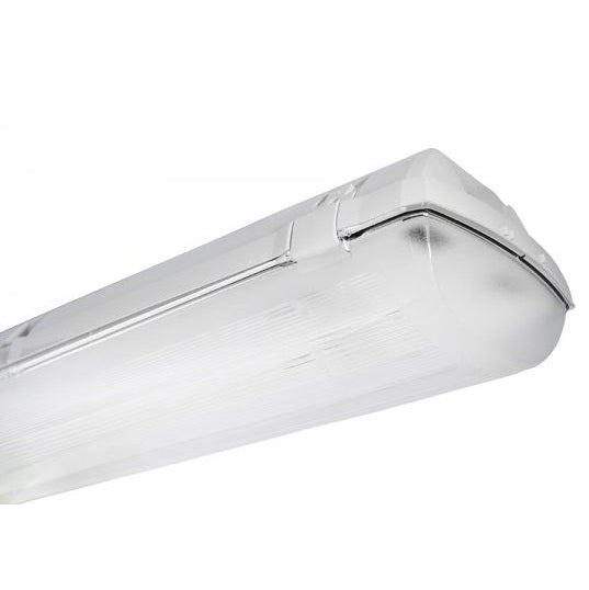LED-loisteputkivalaisin IP66, 150cm valaisin, kestävä polykarbonaattikotelo, sisä- ja ulkokäyttöön.