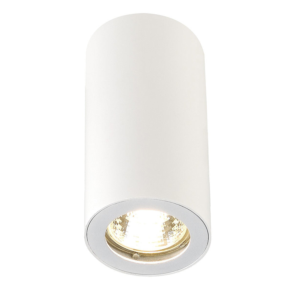 Valkoinen LED kattovalaisin GU10 modernilla muotoilulla ja alumiinirakenteella.