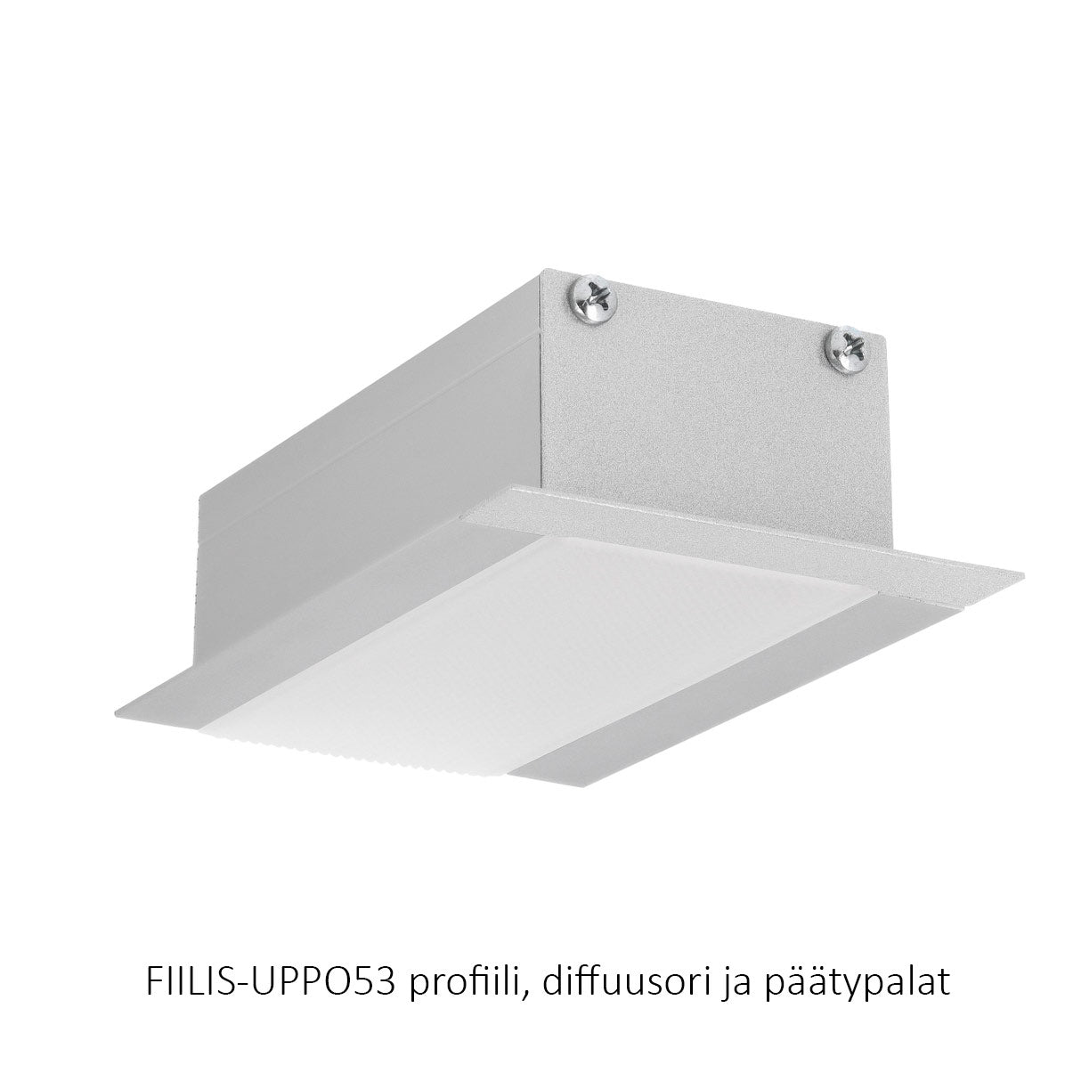 FIILIS-UPPO53 LED-profiili, uppoasennettava suurikokoinen profiili, 2000mm