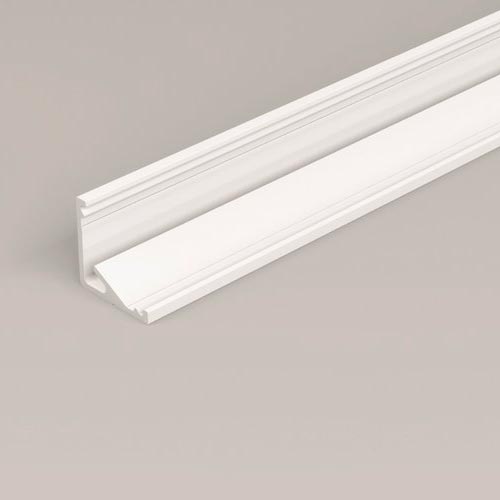 KAAPPI12 LED-kulmaprofiili 2m, valkoinen LED-profiili asennukseen.