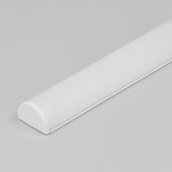Diffuusori D, 2m kaareva kansi LED-profiiliin, opaali väri, suojaa LED-nauhaa